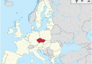 Czech Republic On Europe Map Tschechien Wikipedia