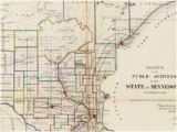 Dakota Minnesota and Eastern Railroad Map Old Historical City County and State Maps Of Minnesota