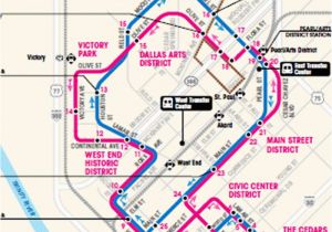 Dallas Texas Street Map Dallas Maps Downtown Neighborhood Mass Transit Maps