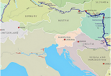Danube River Europe Map Danube Map Danube River byzantine Roman and Medieval