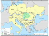 Danube River Europe Map Map Of Danube River Basin and Tisza River Sub Basin source