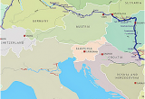 Danube River On Europe Map Danube Map Danube River byzantine Roman and Medieval