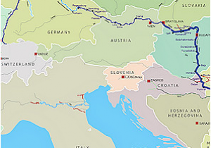 Danube River On Europe Map Danube Map Danube River byzantine Roman and Medieval