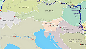 Danube River On Map Of Europe Danube Map Danube River byzantine Roman and Medieval