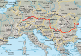 Danube River On Map Of Europe Danube Wikipedia