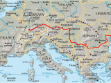 Danube River On Map Of Europe Danube Wikipedia