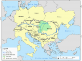 Danube River On Map Of Europe Map Of Danube River Basin and Tisza River Sub Basin source