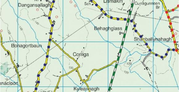 Darby England Map No 5 Couraguneen to Clonakenny Heritage Walk Blue