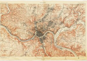 Dayton Ohio Google Maps Ohio Historical topographic Maps Perry Castaa Eda Map Collection