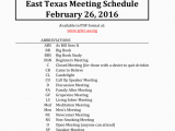 Deep East Texas Map East Texas Meeting Schedule Aa Central Service Office In Tyler