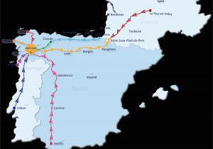 Del norte Colorado Map Camino De Santiago Routes