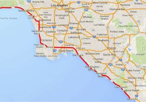 Del Rey California Map Driving the Pacific Coast Highway In southern California