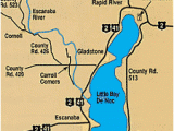 Delta County Michigan Map Michigan Trail Maps