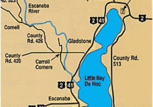 Delta County Michigan Map Michigan Trail Maps