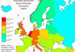 Demographic Map Of Europe Population Density Map Of Europe Casami