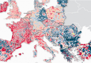 Demographic Map Of Europe Population Density Map Of Europe Casami