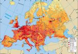 Demographic Map Of Europe Population Density Map Of Europe Casami