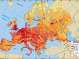 Demographic Map Of Europe Population Density Map Of Europe Casami