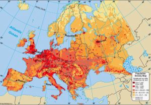 Demographic Map Of Europe Population Density Map Of Europe Casami