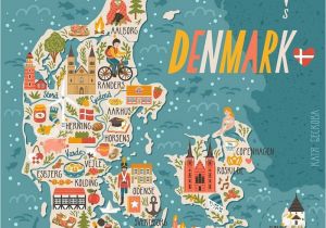 Denmark On Europe Map Denmark Map Denmark In 2019 Denmark Map Travel