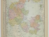 Denmark On Europe Map Vintage Map Of Denmark 1901 Antique Map Iceland European