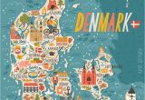 Denmark On Map Of Europe Denmark Map Denmark In 2019 Denmark Map Travel