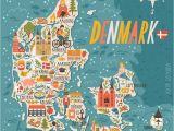 Denmark On Map Of Europe Denmark Map Denmark In 2019 Denmark Map Travel