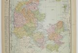 Denmark On Map Of Europe Vintage Map Of Denmark 1901 Antique Map Iceland European
