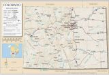 Denver City Texas Map Colorado Map with Counties and Cities Secretmuseum