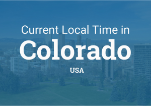Denver Colorado Time Zone Map Time In Colorado United States