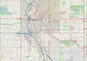 Denver north Carolina Map Large Detailed Street Map Of Denver