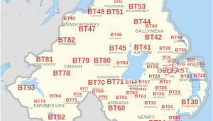 Derry northern Ireland Map Bt Postcode area Wikipedia