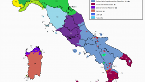 Detail Map Of Italy Linguistic Map Of Italy Maps Italy Map Map Of Italy Regions