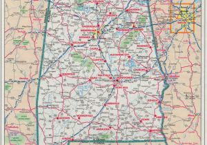 Detailed Map Of Alabama Al Labeled Map with Interstate Map Of Alabama Kolovrat org