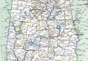 Detailed Map Of Alabama Alabama County