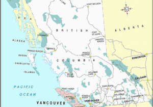 Detailed Map Of British Columbia Canada Map Of British Columbia British Columbia Travel and