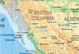 Detailed Map Of British Columbia Canada Physical Map Of British Columbia Canada