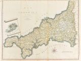 Detailed Map Of Cornwall England A Map Of Cornwall From the Best Authorities