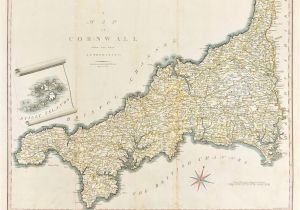 Detailed Map Of Cornwall England A Map Of Cornwall From the Best Authorities