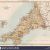 Detailed Map Of Cornwall England English Channel Map Stock Photos English Channel Map Stock