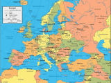 Detailed Map Of Europe with Cities Europe Map and Satellite Image