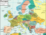 Detailed Map Of Europe with Cities Europe Map and Satellite Image