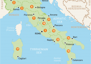 Detailed Map Of Italy Cities Map Of Italy Italy Regions Rough Guides