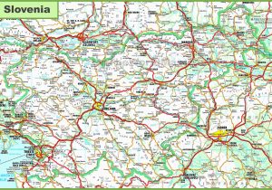 Detailed Map Of Italy with Cities and towns Large Detailed Map Of Slovenia with Cities and towns