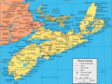 Detailed Map Of New Brunswick Canada Nova Scotia Map Satellite Image Roads Lakes Rivers Cities