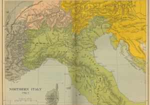 Detailed Map Of northern Italy Historical Maps Of Italy