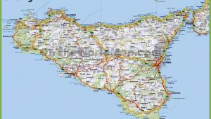 Detailed Map Of Sicily Italy Map Of Sicily Italy D1softball Net