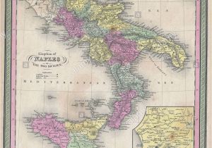 Detailed Map Of southern Italy Italy Map Stock Photos Italy Map Stock Images Alamy