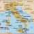 Detailed Map Of southern Italy Map Of Italy