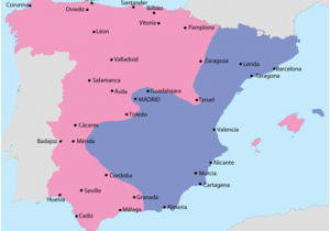 Detailed Map Of Spain with Cities Spanish Civil War Wikipedia